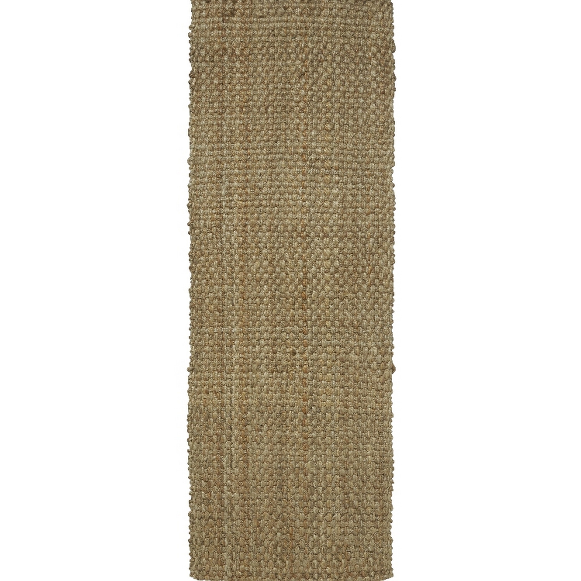 Indian Jute Modern Plain Runner Rugs In Natural